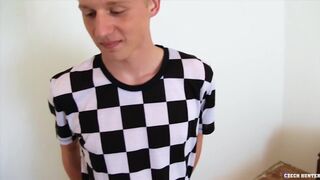 CZECH HUNTER 487 - Hot Blonde Twink Takes On A Dick With Pleasure