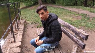 Czech Hunter - Real hardcore break-up therapy sucking strange dick POV