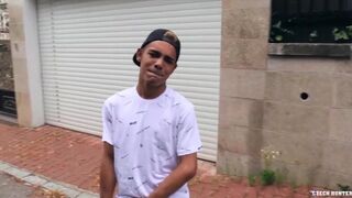 CZECH HUNTER 460 - Slim Latino Twink Gets To Sucking & Fucking In Public