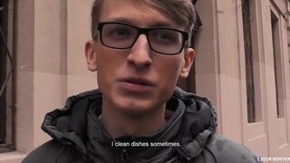 CZECH HUNTER 524 - Amateur Twink Gets Barebacked For Cash