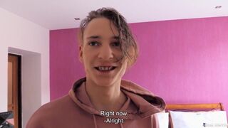 BigStr - Twink Practices His Parkour & Dick Taking Skills While Earning Some Cash On The Side