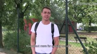 CZECH HUNTER 364 - Handsome Looking Hunk Gets Cash To Suck & Fuck A Big Dick