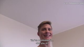 CZECH HUNTER 391 - Buff Jock Sucks Dick And Takes It Raw To Pay His College Loan