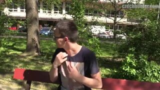 CZECH HUNTER 355 - Twink Gets Picked Up From The Park & Gets His Hairy Ass Drilled