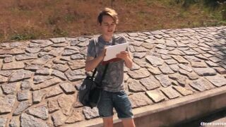 Twink Albert Paints A Guy’s Portrait And Shows Him His Massive Cock - BigStr