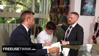 Joel Someone and Brody Kayman Free Use Their Twink Intern, Harrison Todd