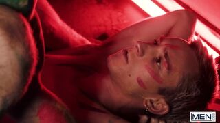 MEN - After Drilling Olivier Robert's Asshole, Theo Brady Aims At His Mouth To Shoot His Cum In