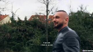 CZECH HUNTER 493 - Buff Bearded Stud Gets His Asshole Drilled Raw