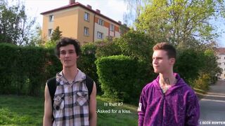 CZECH HUNTER 427 - College Jocks Enjoy A Threesome During Their Free Time