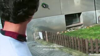 CZECH HUNTER 422 - Curly Haired Twink Gives Directions Then Gives Head
