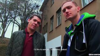 CZECH HUNTER 419 - Two Buddies Get Picked Up & Persuaded To Have A Threesome