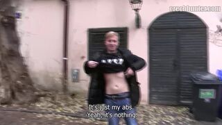 CZECH HUNTER 394 - Blonde Stud Gets A Huge Sum Of Money Just To Get His Ass Fucked