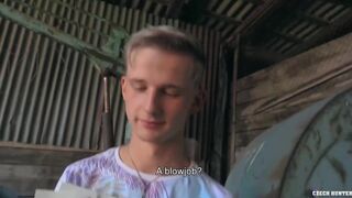 CZECH HUNTER 554 - Hunk Twink Busts A Nut On His Stomach While Getting His Ass Fucked