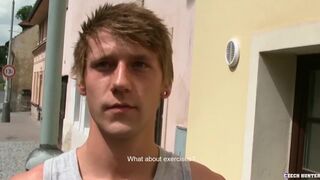 CZECH HUNTER 467 - Muscular Jock Takes A Big Dick Up His Smooth Behind