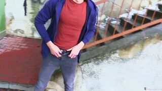 CZECH HUNTER 418 - Long Haired Jock Doesn't Hesitate To Suck & Fuck For Extra Cash