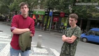 CZECH HUNTER 371 - Straight Friends Dared To Suck & Fuck Each Other For Some Good Money