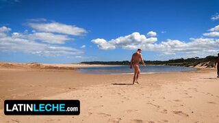 After Fucking His Gay Friend, Straight Dude Plows a Black Stud at the Beach