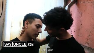Latin Twink - I Catch My Neighbor Sniffing Underwear in The Hostel Laundry Room and Let Him Destroy My Ass
