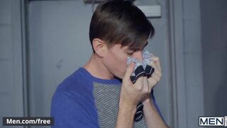 Mencom - Leather stepdad fucks young twink ass -Tristan Jaxx, Jack Hunter