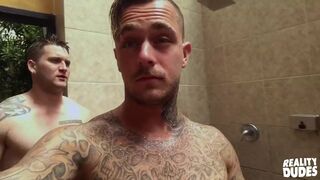 Real DUDES - Allen Lucas & Brian Michaels Do Foreplay In The Pool And Fuck In The Shower Room