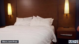 Men - Bottom Damien Kyle Gives A Blowjob To Top Calhoun Sawyer Before Getting His Ass Fucked