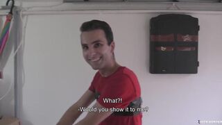 He Wants To Go In The Tan Salon To Get A Tan But He Notices A Hot Twink On His Way And Flirts With Him - BigStr