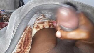 Wetting the Entire Blanket with Delicious Pig Sperm