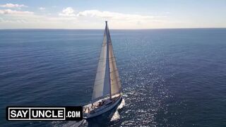 Whenever, Wherever - This Hot Twink is Always There to Satisfy These Two Big Dicks