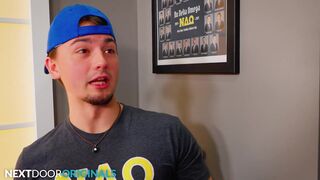 Mischievous Fratboy Test Out Gloryhole wt Sexy Twink