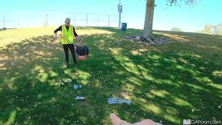 Andrew Connor Chokes Down Cock To Get Out Of Trash Duty