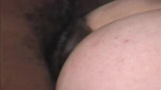 Shy white guy gets a black cock up his ass