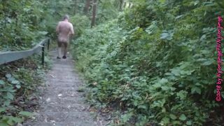Naturist Stairs on Forest Mountain