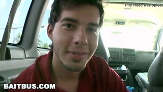 BUS - Young, Gullible Str8 Hops In Our Van And Gets Tricked!