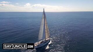 Whenever, Wherever - This Hot Twink is Always There to Satisfy These Two Big Dicks