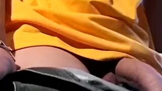 Bad boy Stone smokes his favorite cigars while masturbating