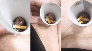 My micropenis is ashtray. Torture burn CBT BDSM