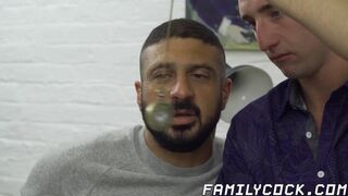 Stepfather fucks his stepson in taboo hypnotization porn