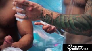 FistingInferno - Isaac X Bound & Teased By Two Mucle Hunks