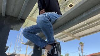 18 years old, recording myself in public in the city, if this video gets 200 likes, I will undress in public