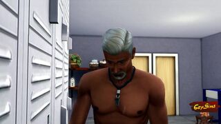 Perv Old Fit Coach Tricked And Fucked a Handsome Boy - WickedWhims