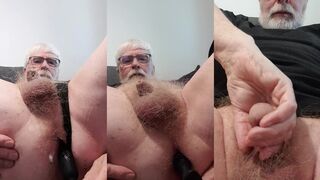 Fucking ass by anal toy, tiny dick masturbation