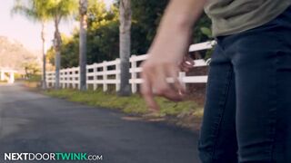 Teen Avery Jones Cant Change A Tire But Can Take A Good Dick