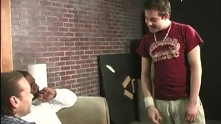 Gifted amateur white guy gets gangbanged by blacks